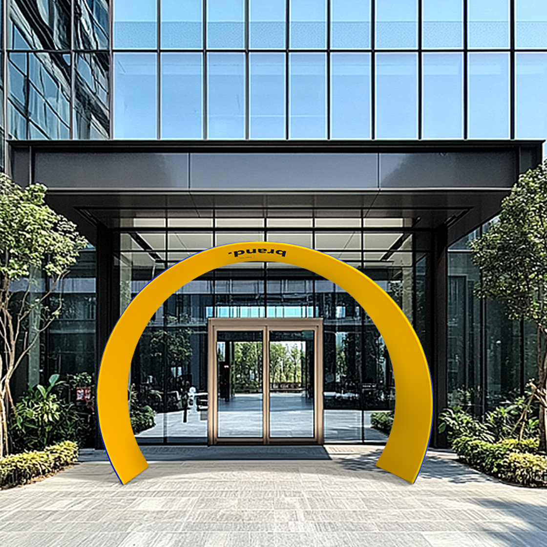 Arch Displays Tapered Shape - Single Sided (Graphic & Hardware Combo) 3