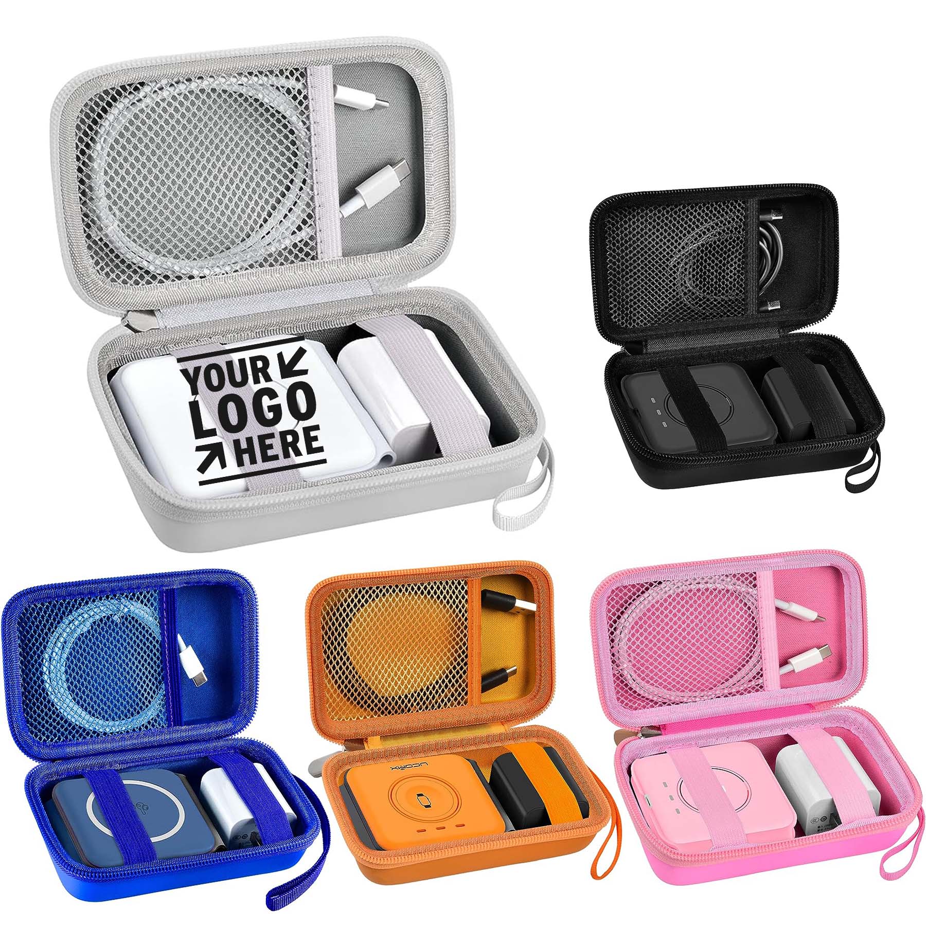 3 in 1 Fast Charge Pad Cable Adapter Foldable Magnetic Charging Station Storage Holder Bag 2