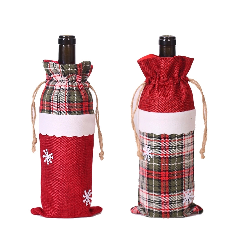 Christmas Wine Bottle Cover 3