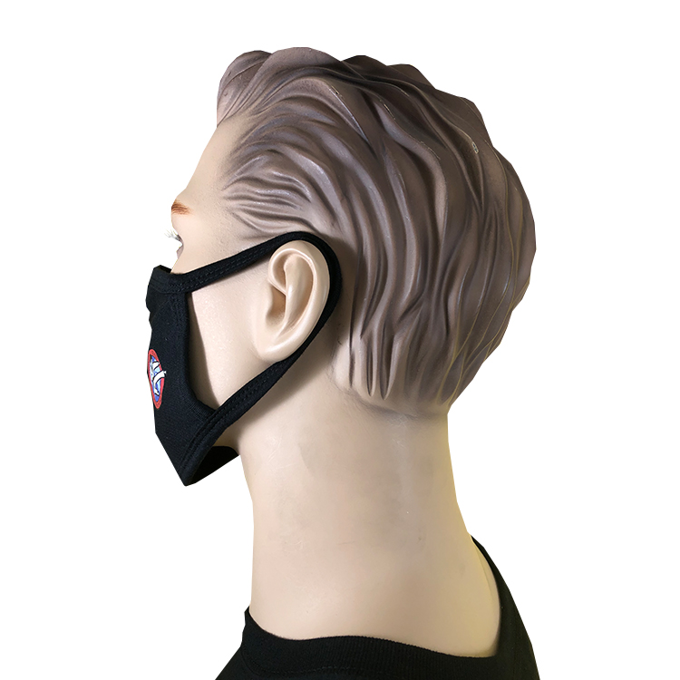 Cotton 2-ply Mask (Full Color Logo), Adult Size 3