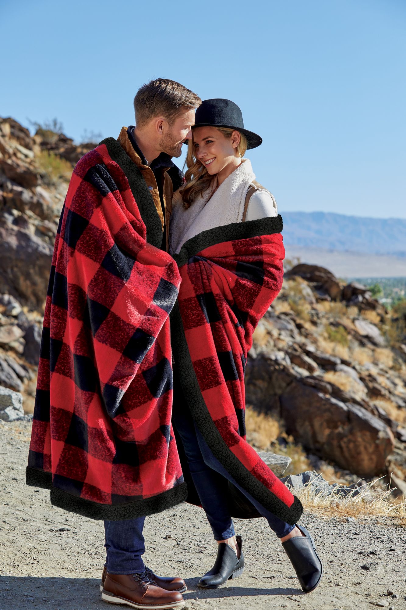 Woodland Plaid Throw Blanket 1
