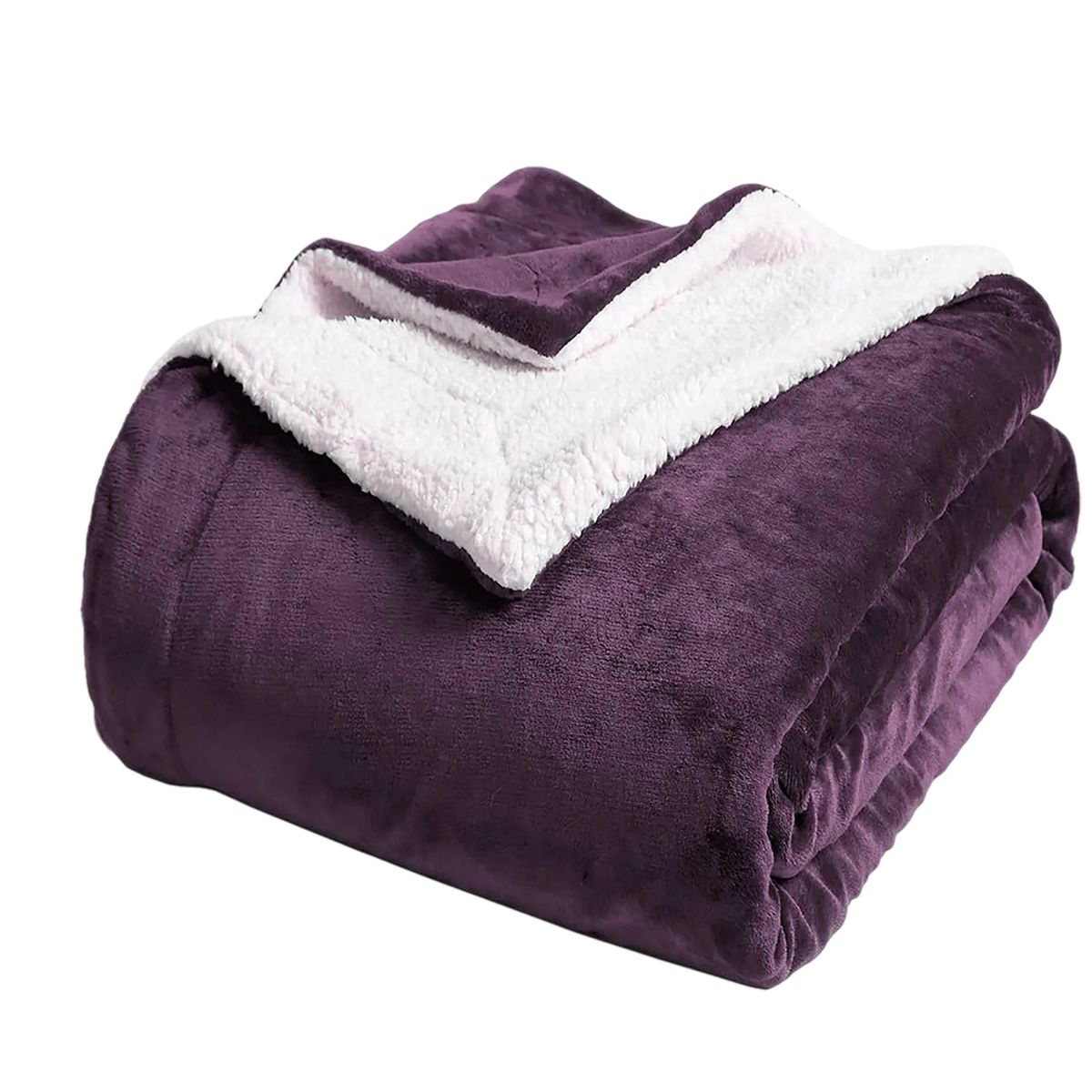 Warm Sherpa Fleece Blanket 50x60 Inch for Bedroom 9