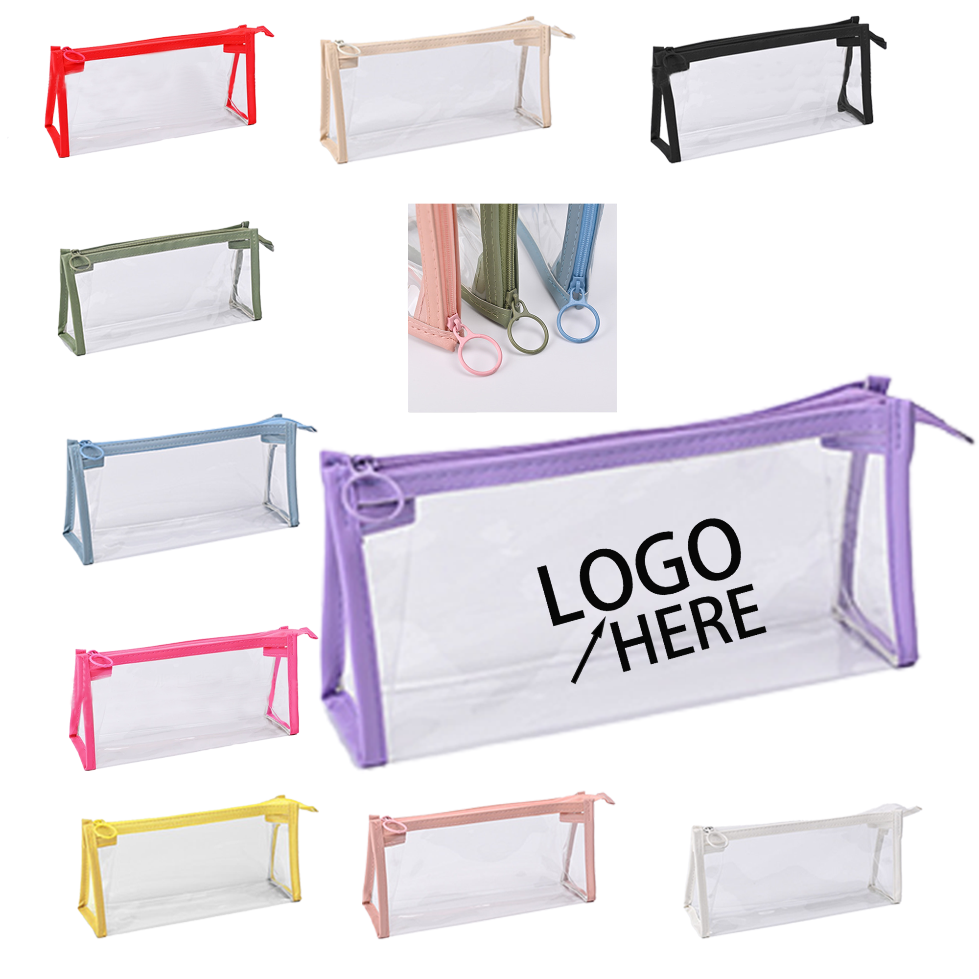 Clear Triangle Pencil Pouch 3