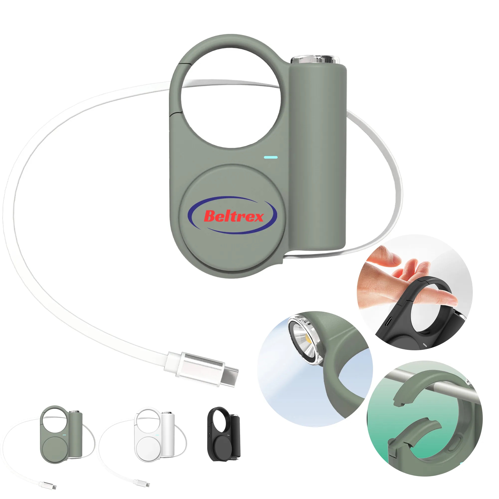 Compact 5000mAh Portable Charger with LED Light 5