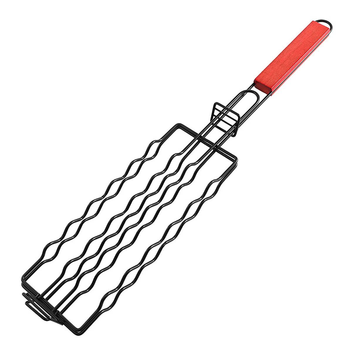 Portable Iron Basket for Barbecue and Picnic Cooking 2