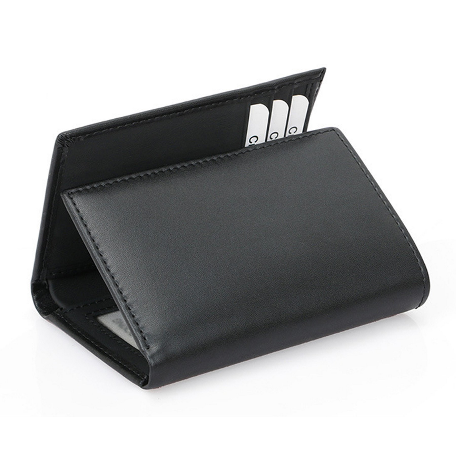 Leather Three-Fold Multiple Card Slots Wallet 2