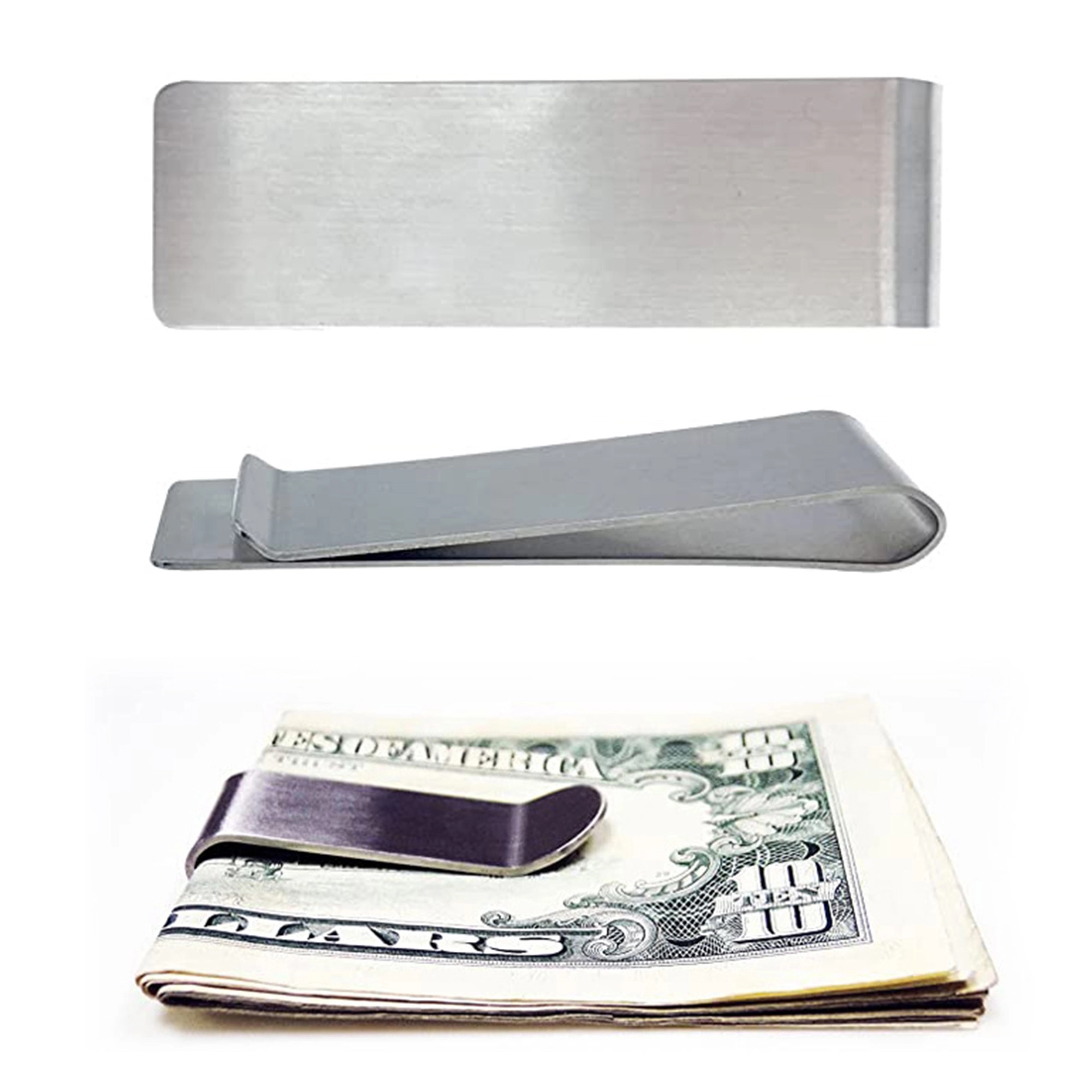 Stainless steel wallet clip 2