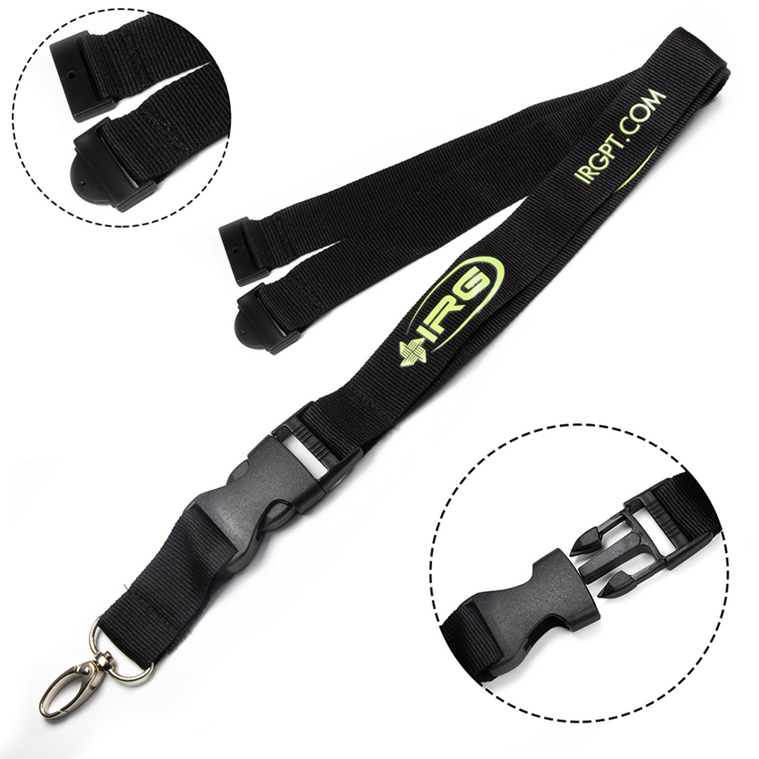 Polyester Lanyards w/ Buckle Release and Safety 1