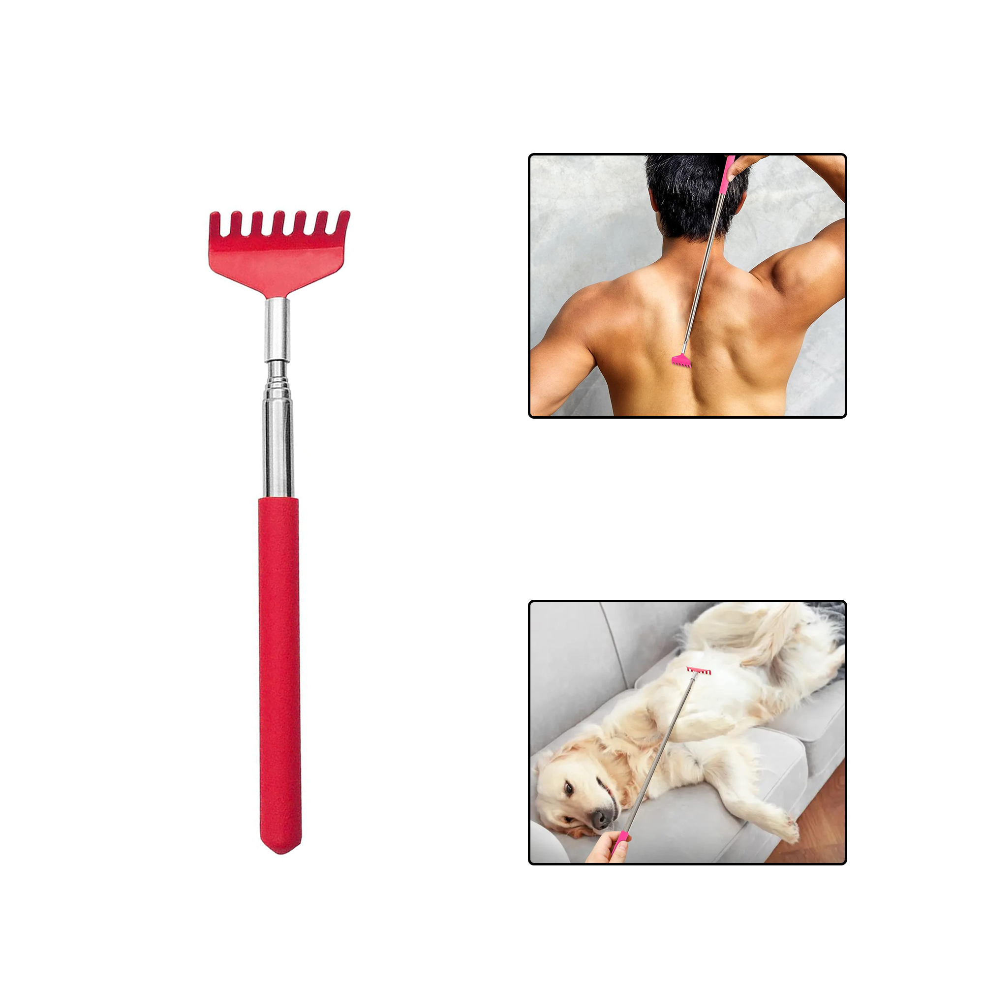 Retractable Metal Head Scratcher 2