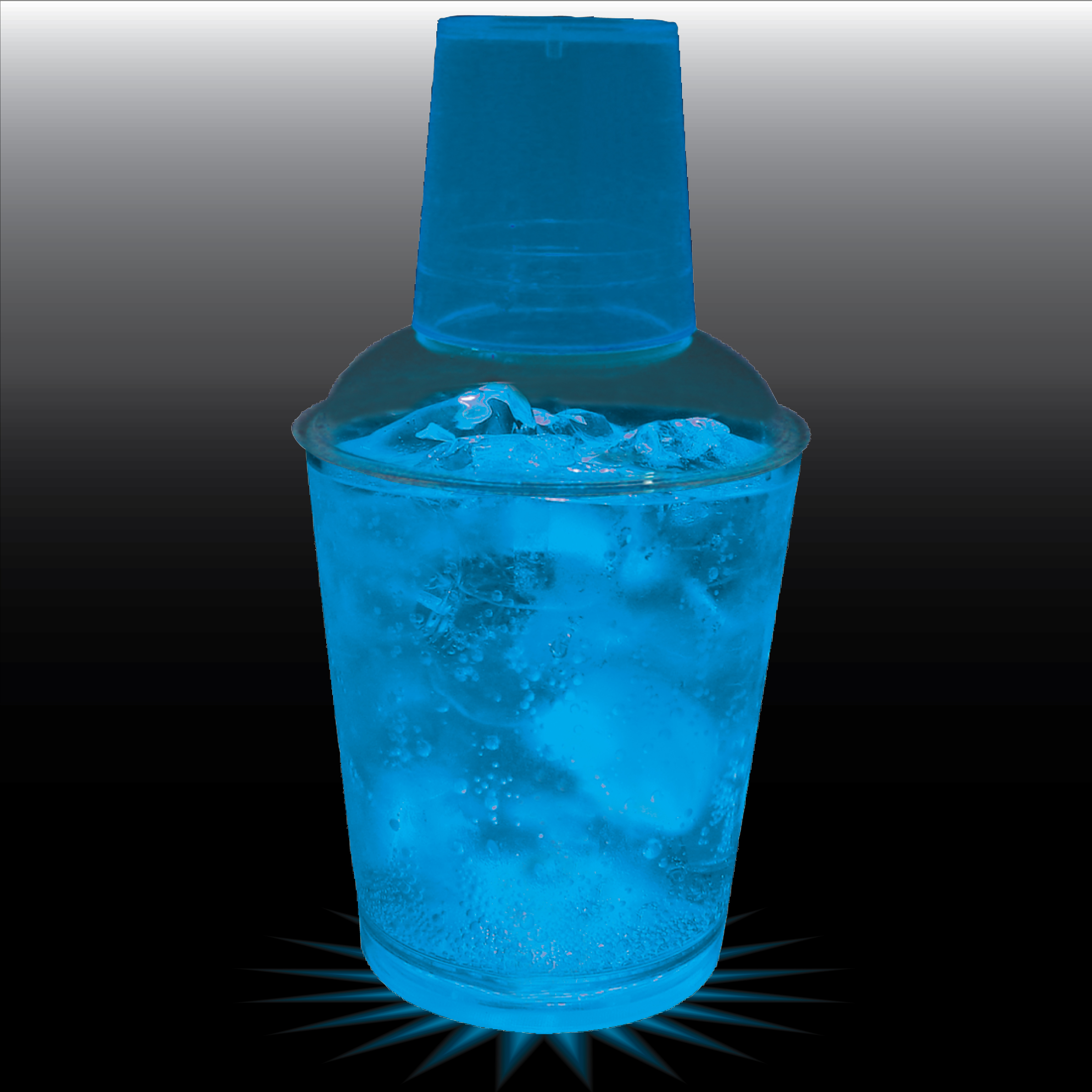 12oz Single Light 3 Piece Plastic Cocktail Shaker 25