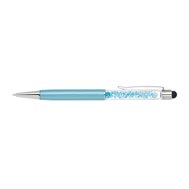 Brass stylus pen with matching crystals and barrel colors 19