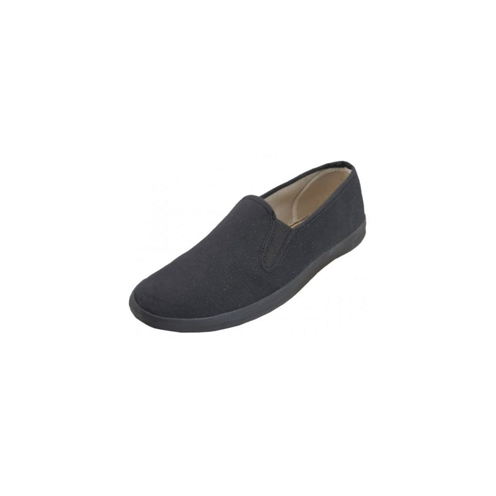 Women's Slip-on Canvas Shoes - Size 6-11 Black 2