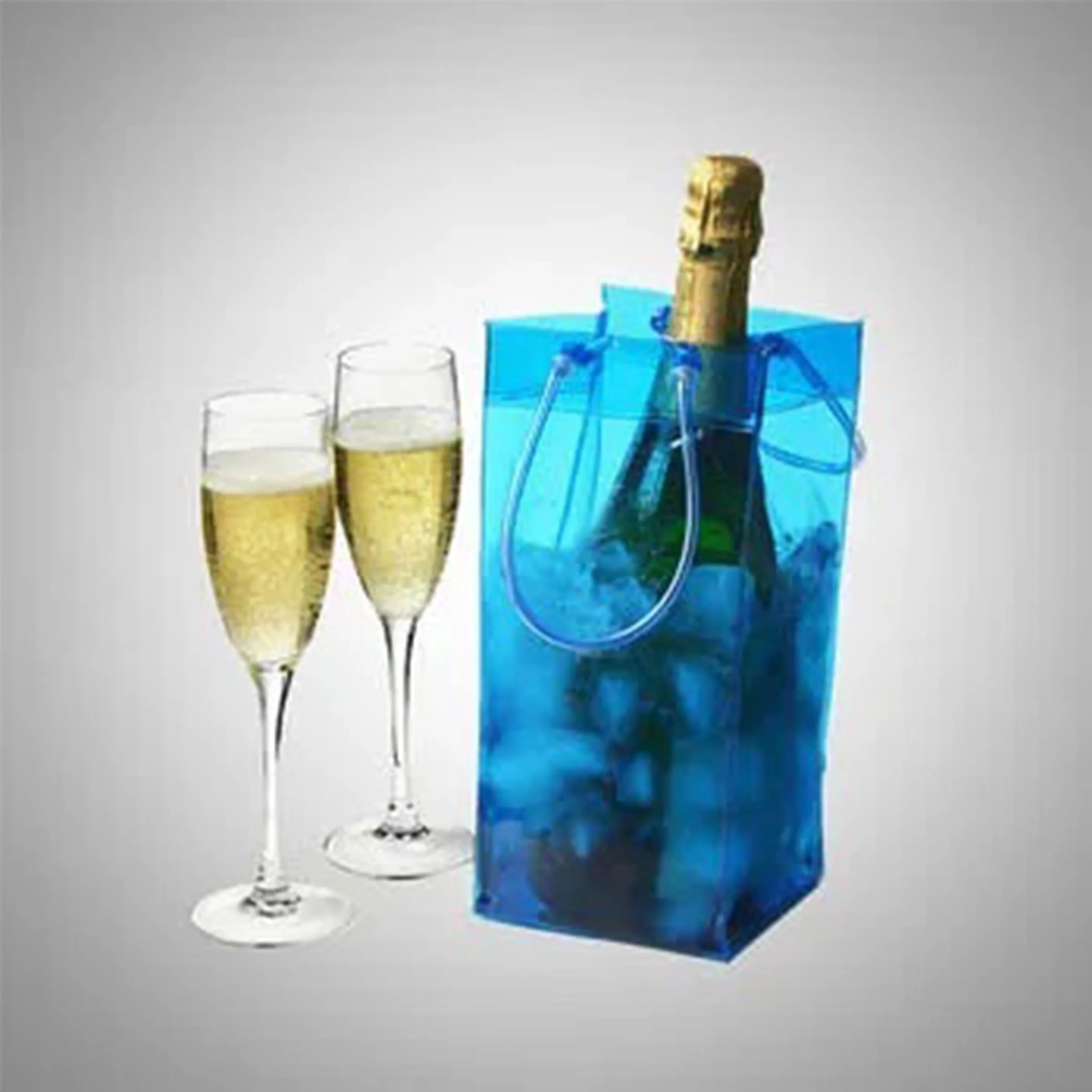 Transparent PVC Wine Bag with Handles 5