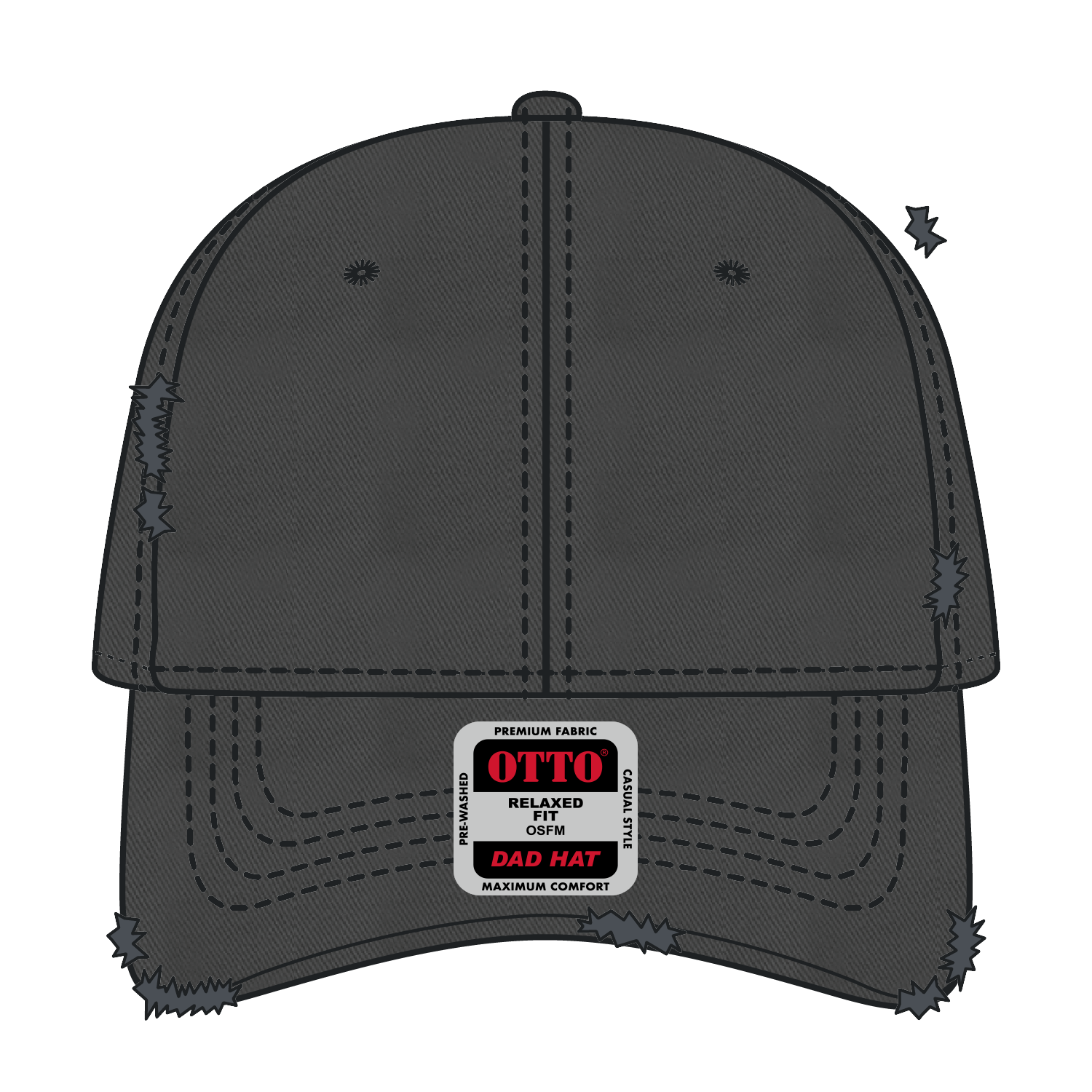 OTTO CAP® 6 Panel Low Profile Dad Hat 22