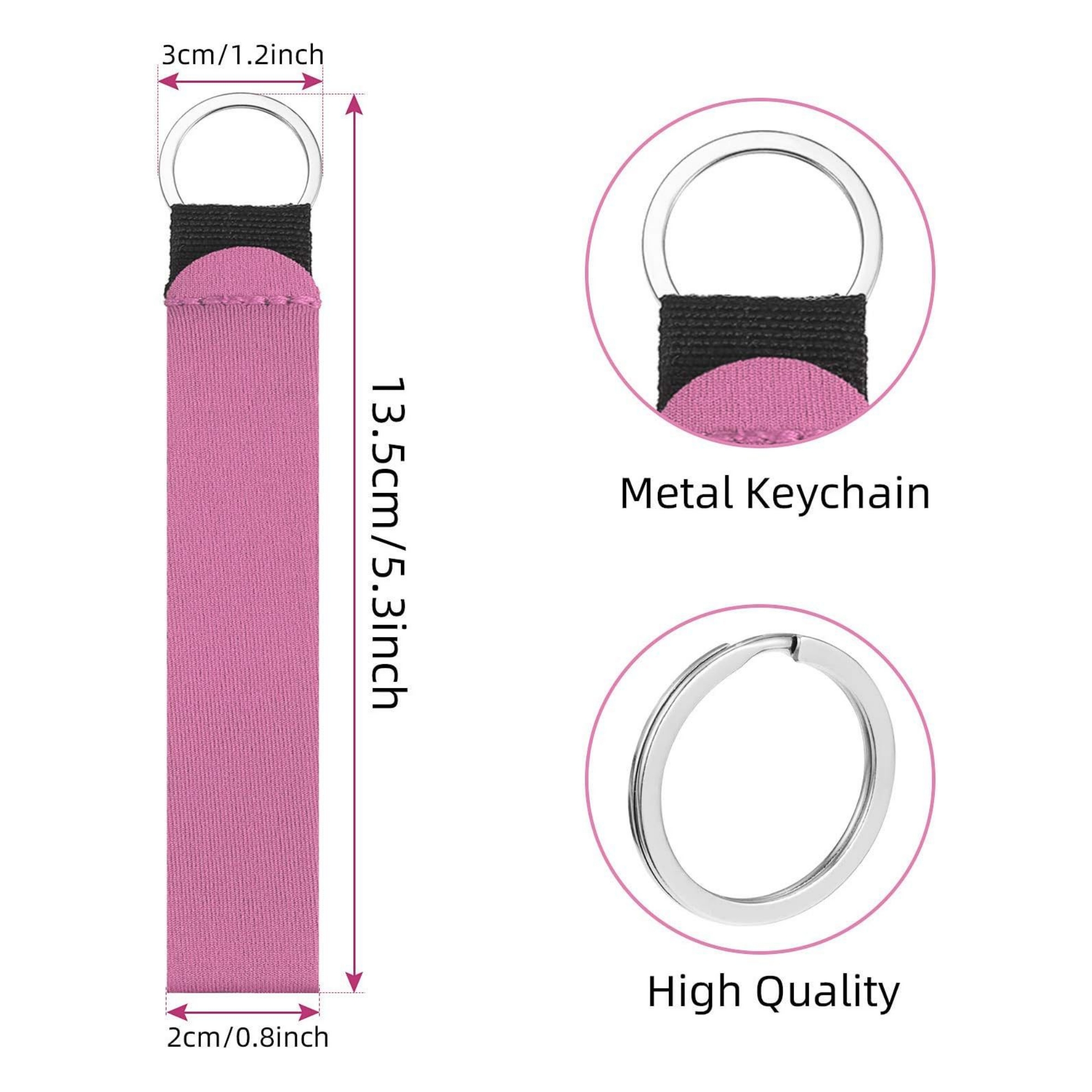 Sublimation Blanks Neoprene Keychain 2
