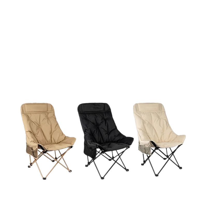 Portable Folding Camping Chair with Padded Seat & Side Pocket 2