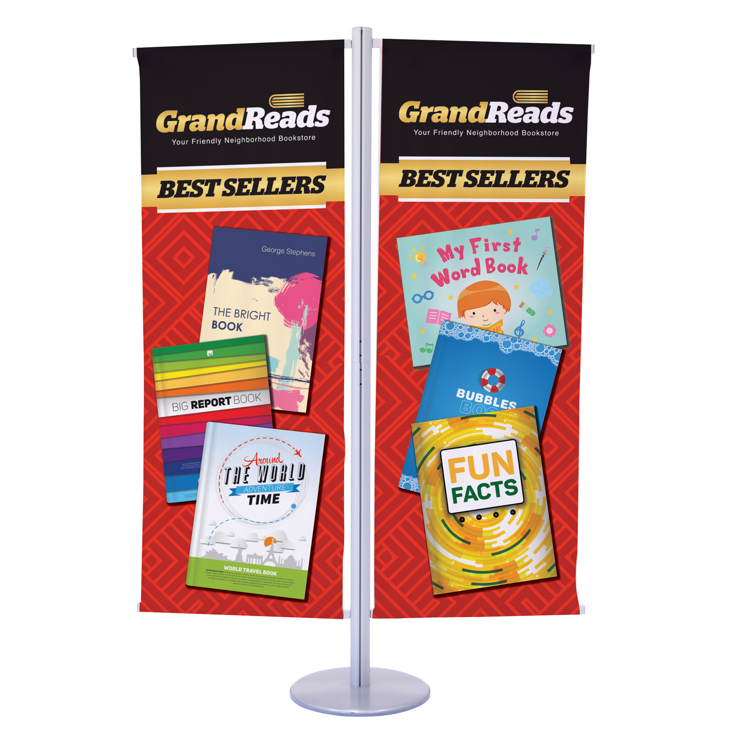 Flex Banner Display Double-Banner Kit 8