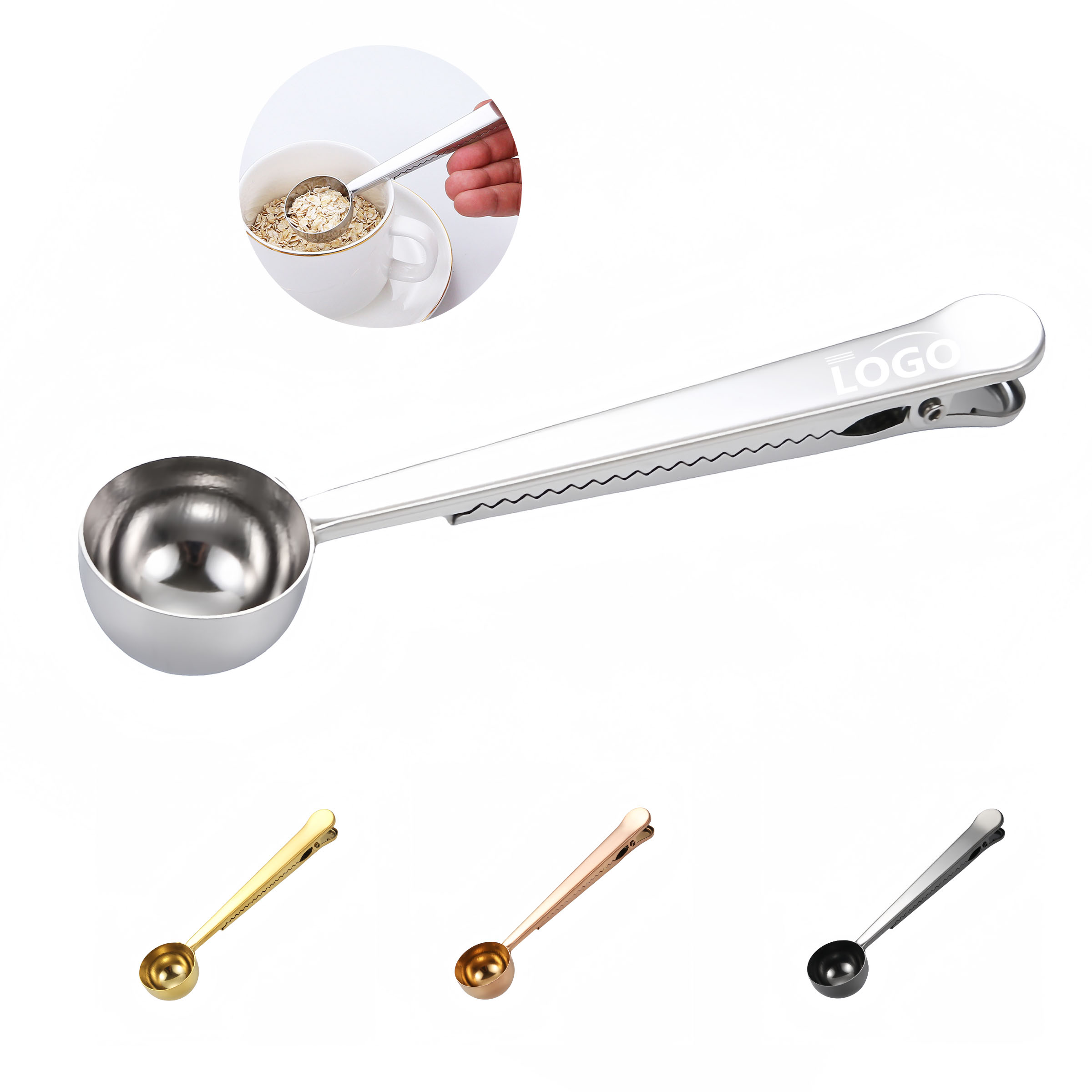 Stainless Steel Coffee Spoon & Sealing Clip 5
