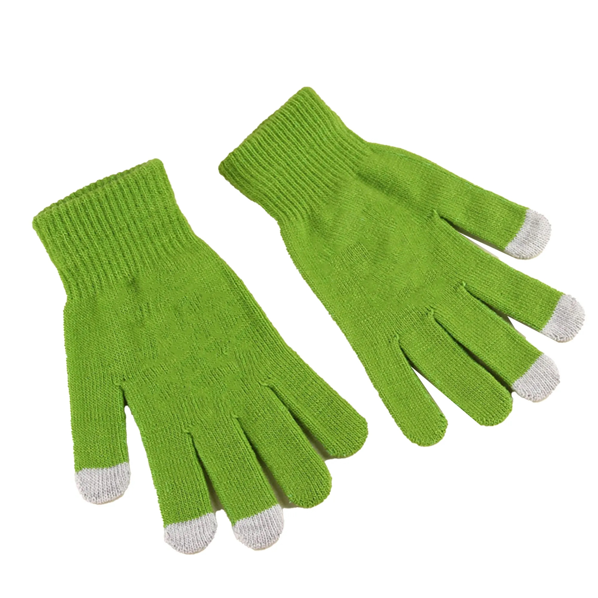 MOQ 10 Winter Knitted Warm Gloves Touch Screen 8