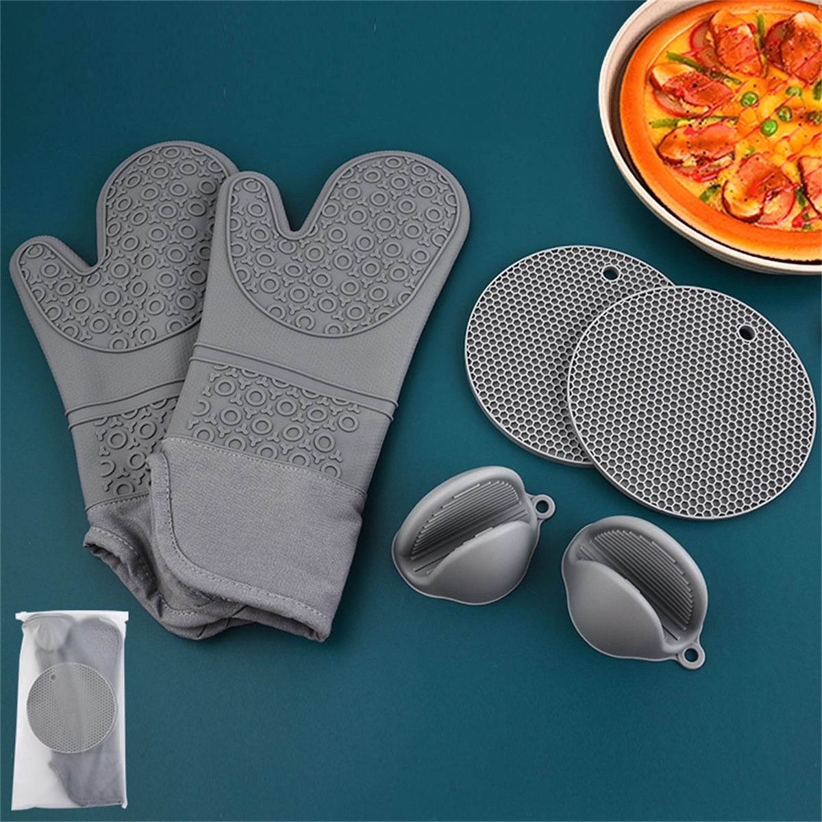 Oven Mitts and Pot Holders Sets 3