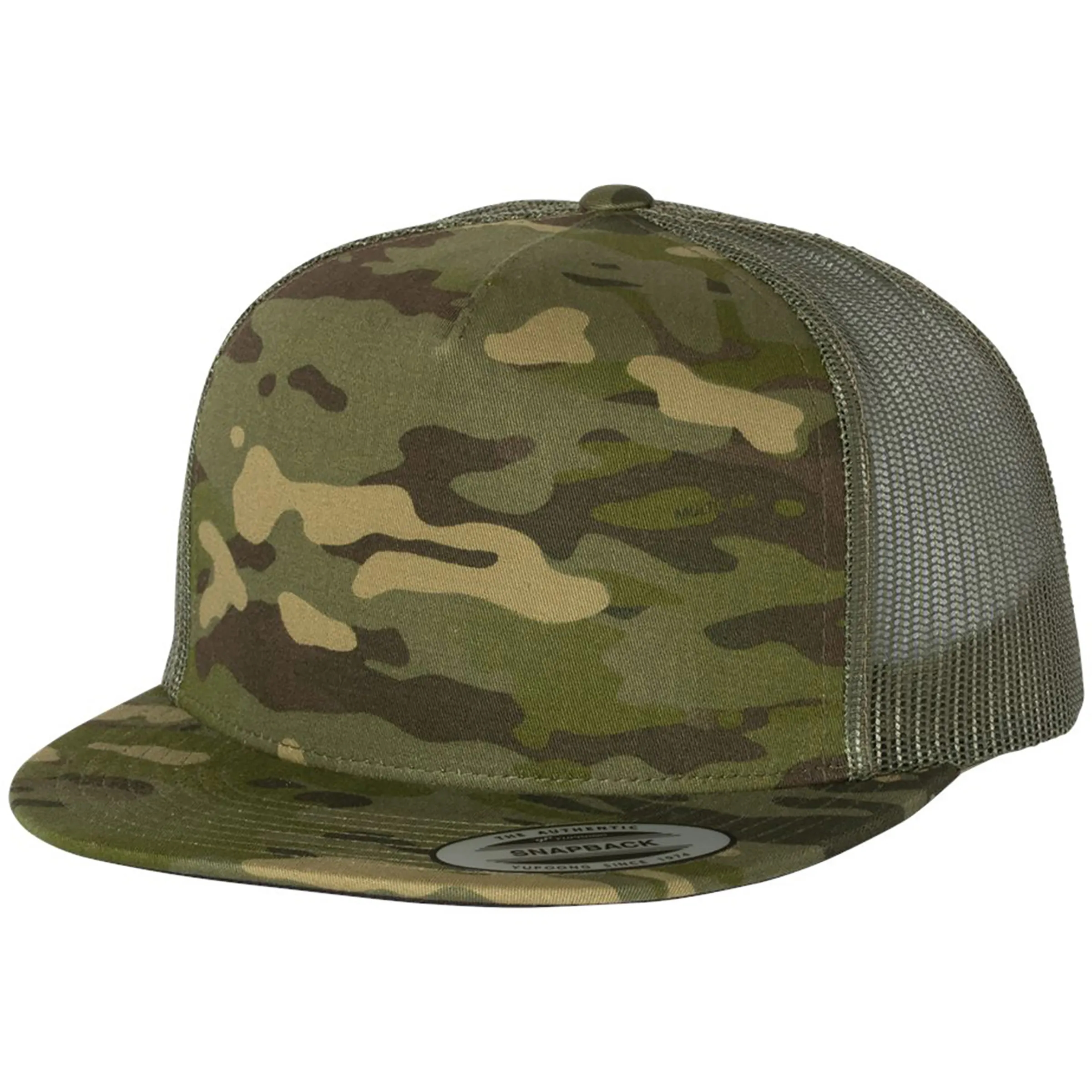 YUPOONG-CLASSIC FLAT BILL TRUCKER CAP 26