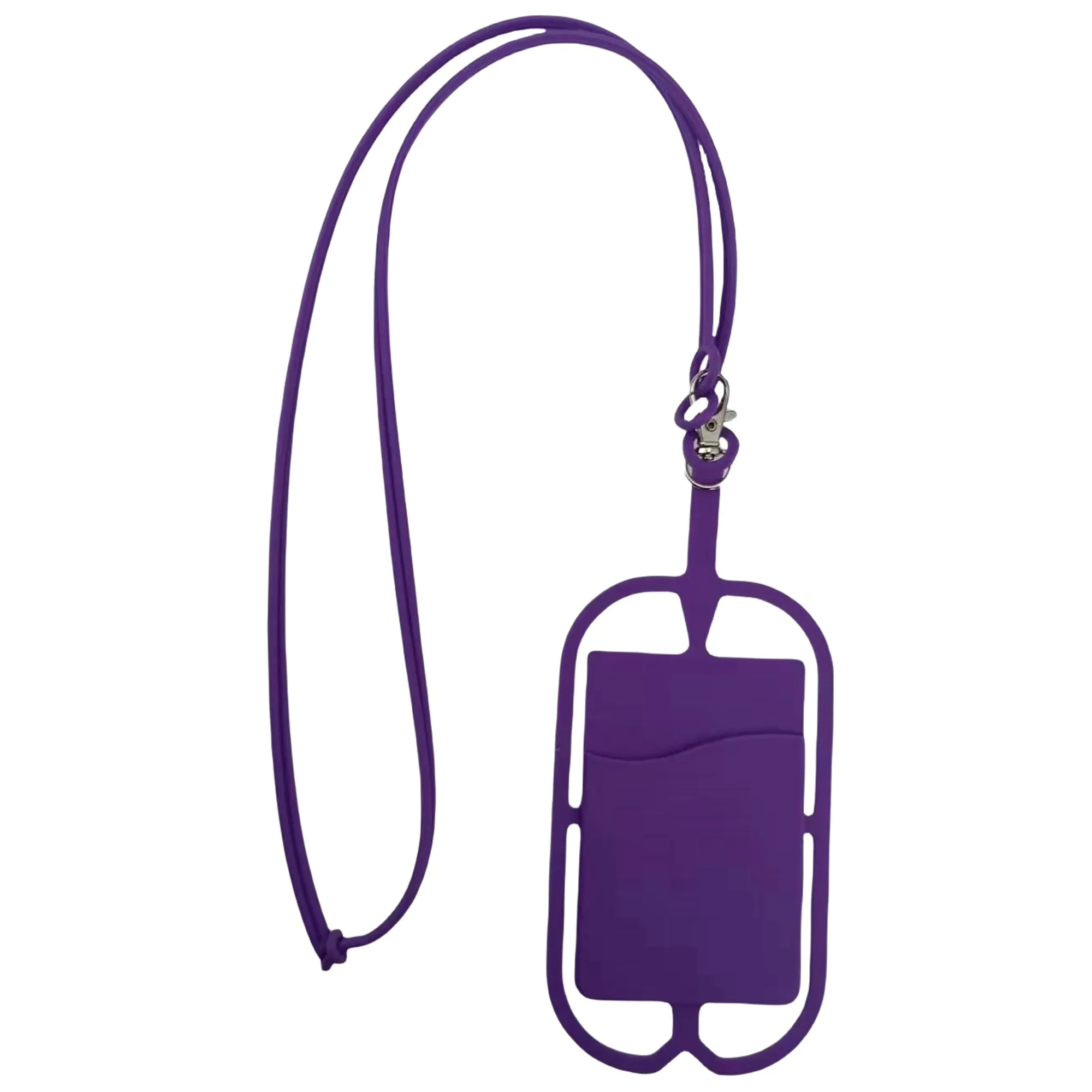 Silicone Card Slot with Lanyard Phone Holder 6