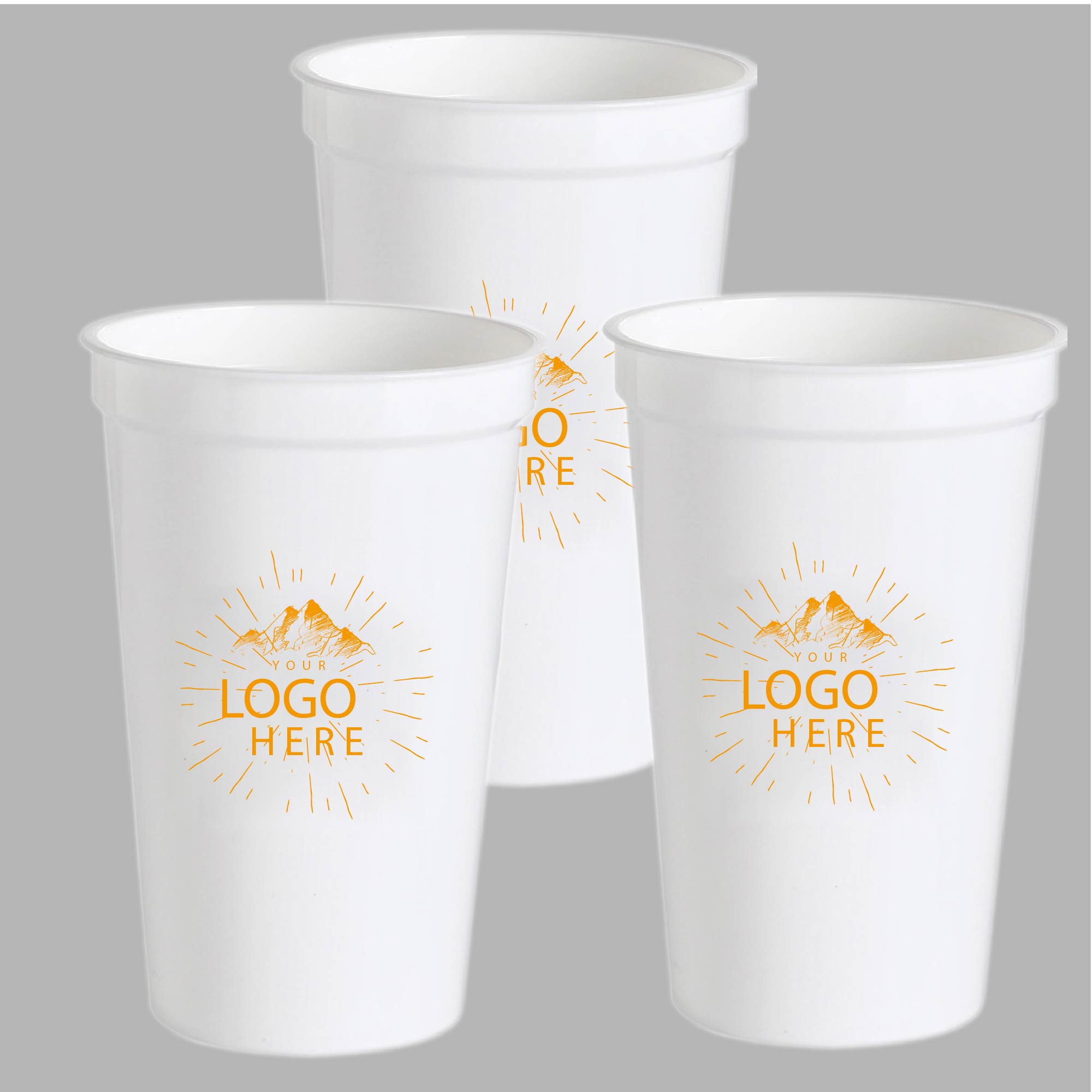 Reusable 16 Oz. Plastic Stadium Cup 3