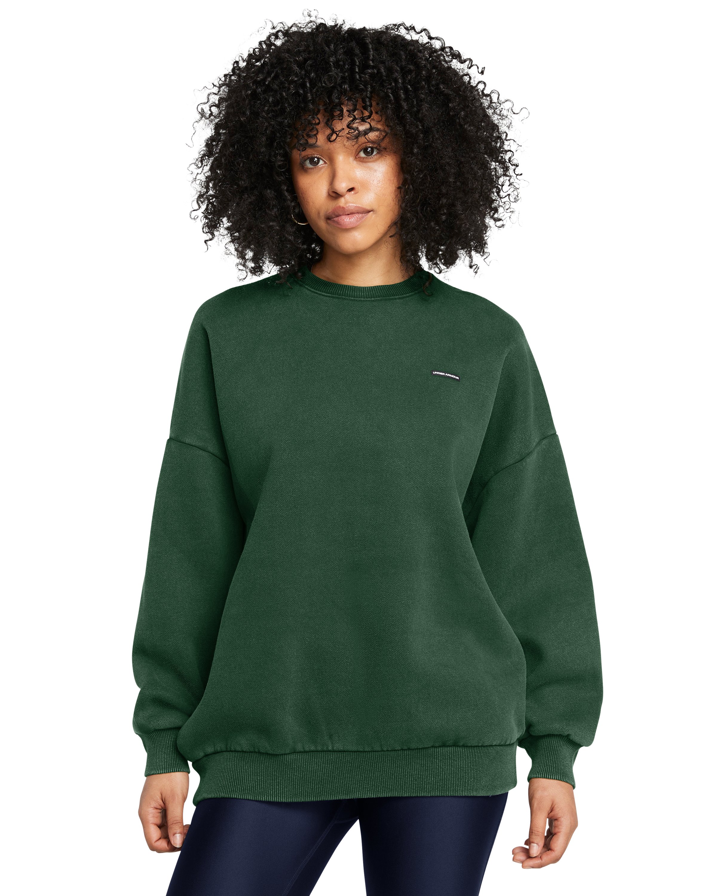 UA Icon Heavyweight Fleece Women's Oversized Crew 5
