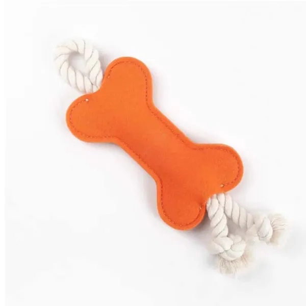 Bone Shaped Dog Chew Toys With Rope 4