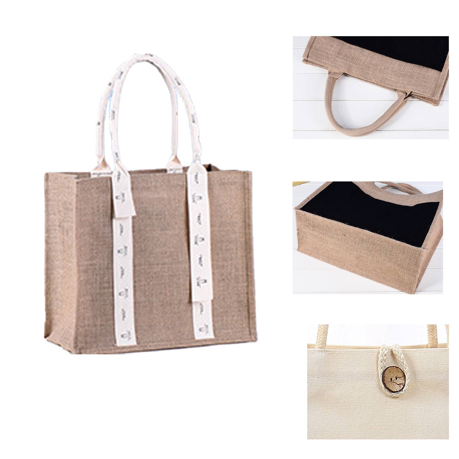 Linen Tote Bag, custom tote bag with logo imprint 3