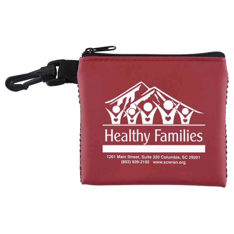 "TEAM MOM" 21 Piece All Purpose First Aid Kit in Zipper Mesh pack Components 13