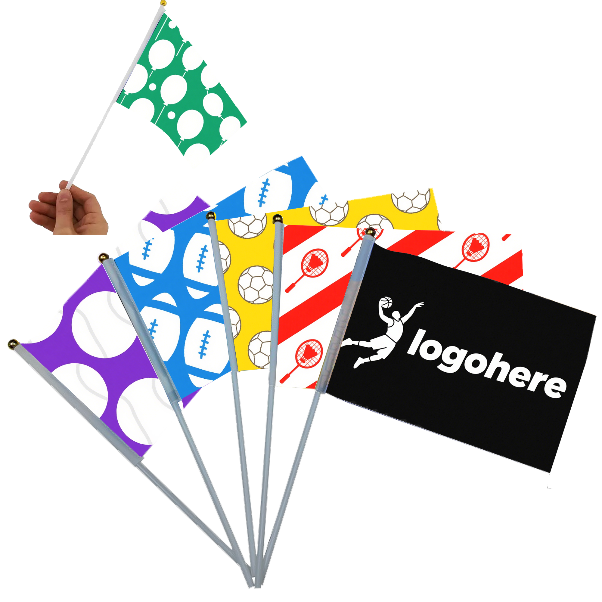 Printed Fan Flags for Sports Events 3