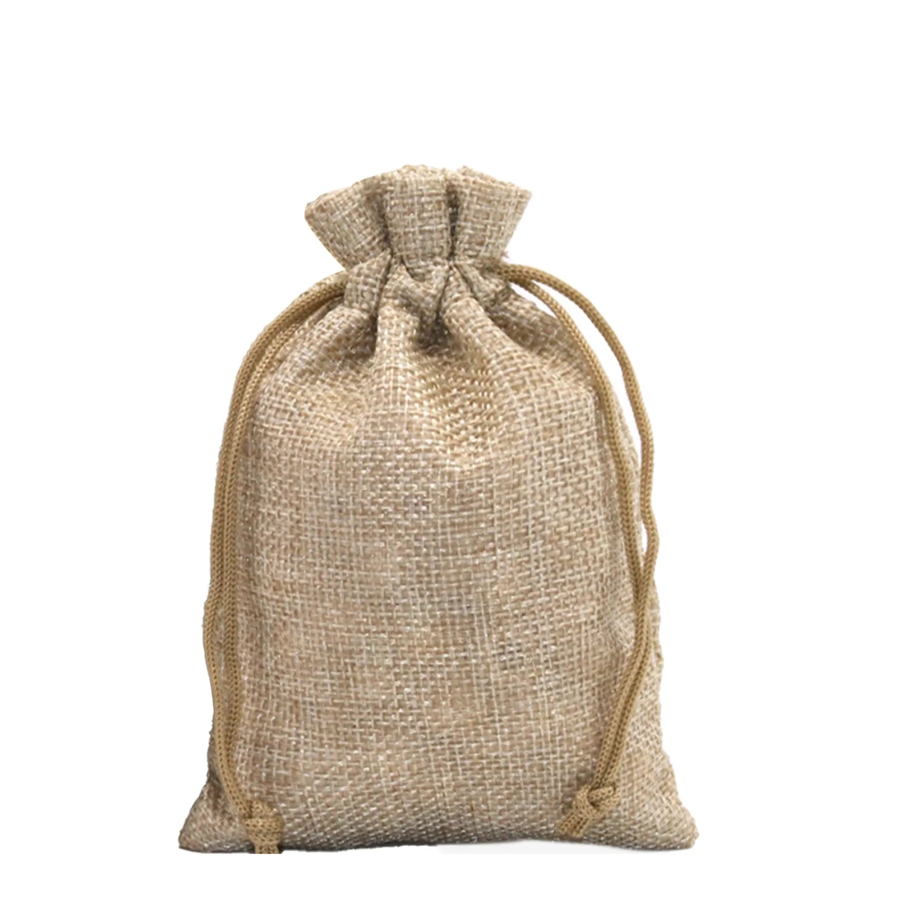 Burlap Drawstring Pocket 2