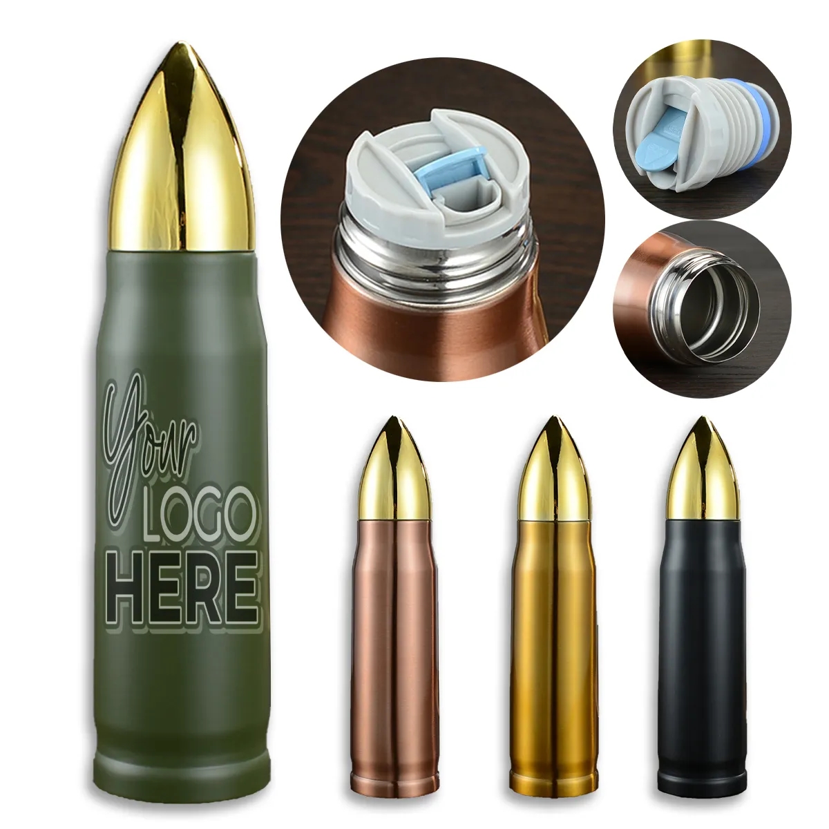 17/11oz. Bullet Vacuum Stainless Steel Sports Thermos Cup 2