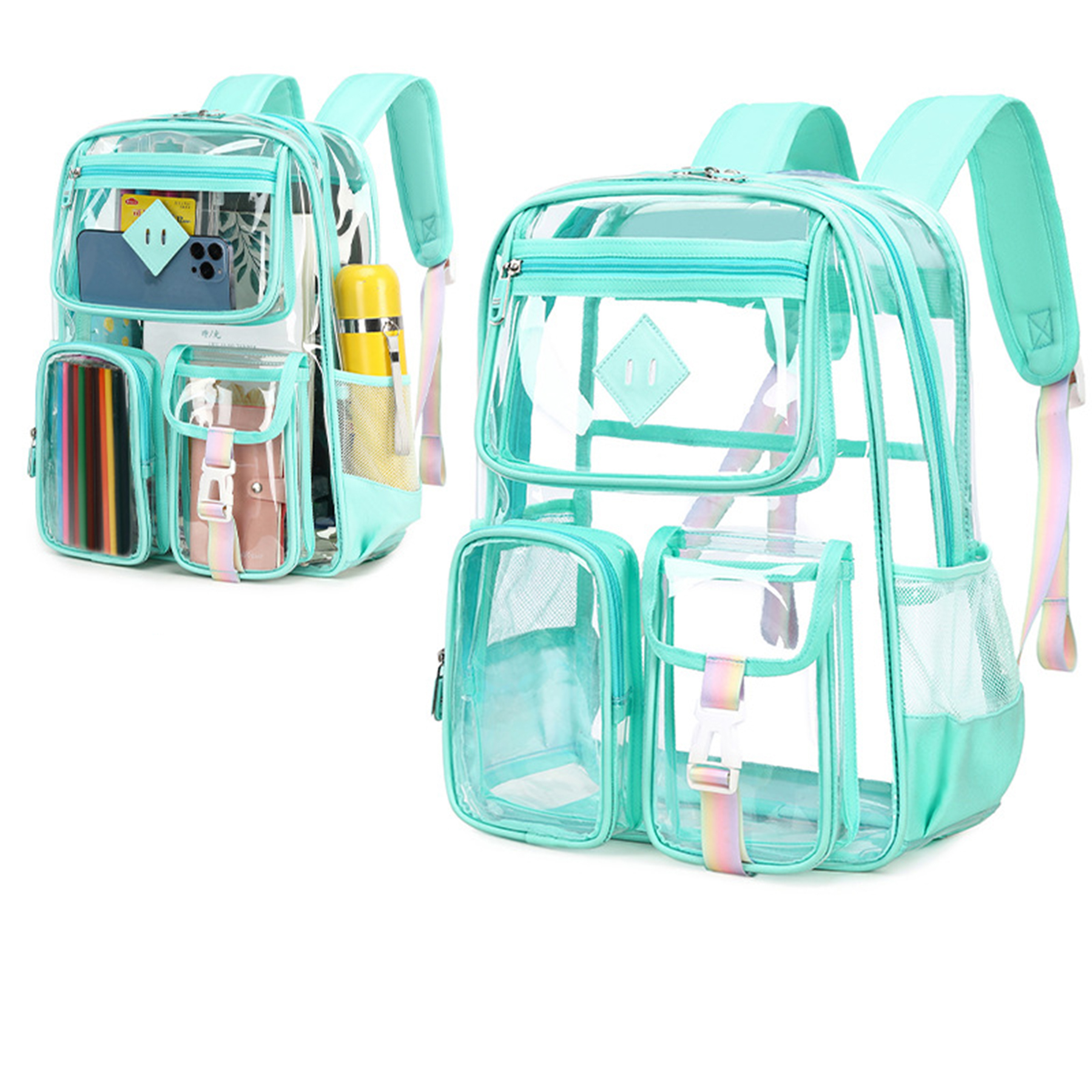 Large Clear Waterproof PVC Backpack 10