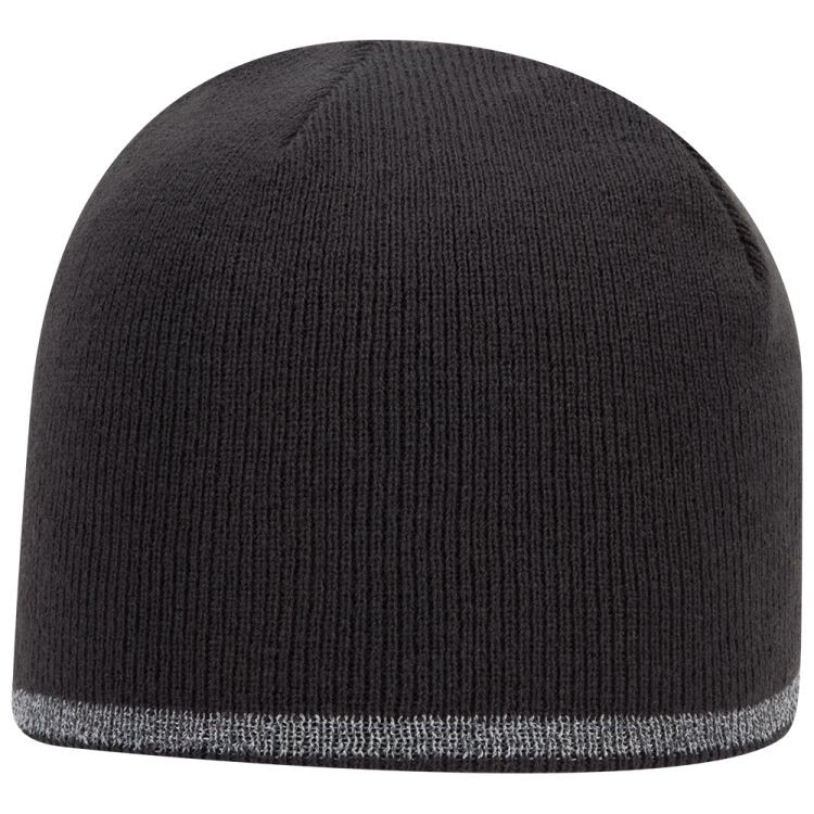 OTTO CAP 9" Classic Knit Beanie w/ Reflective Stripe 14