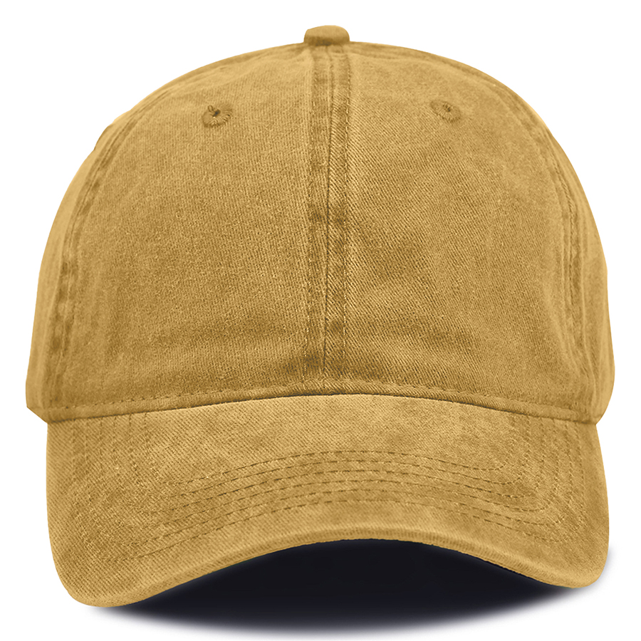 Stock Washed Cotton 6-Panel Baseball Cap w/ Metal Tuck 3