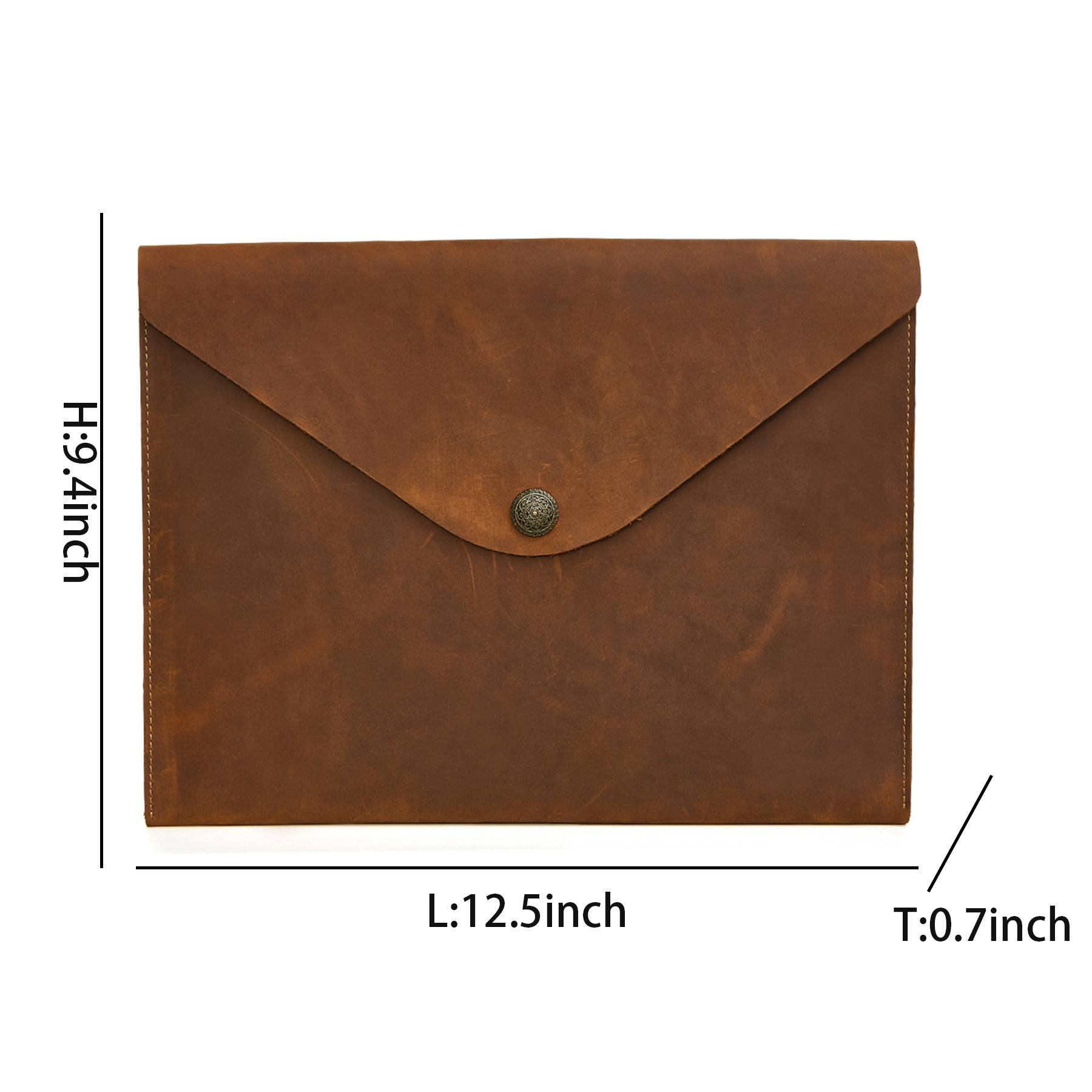 Genuine Leather Tablet Sleeve Bag Carrying Case 6