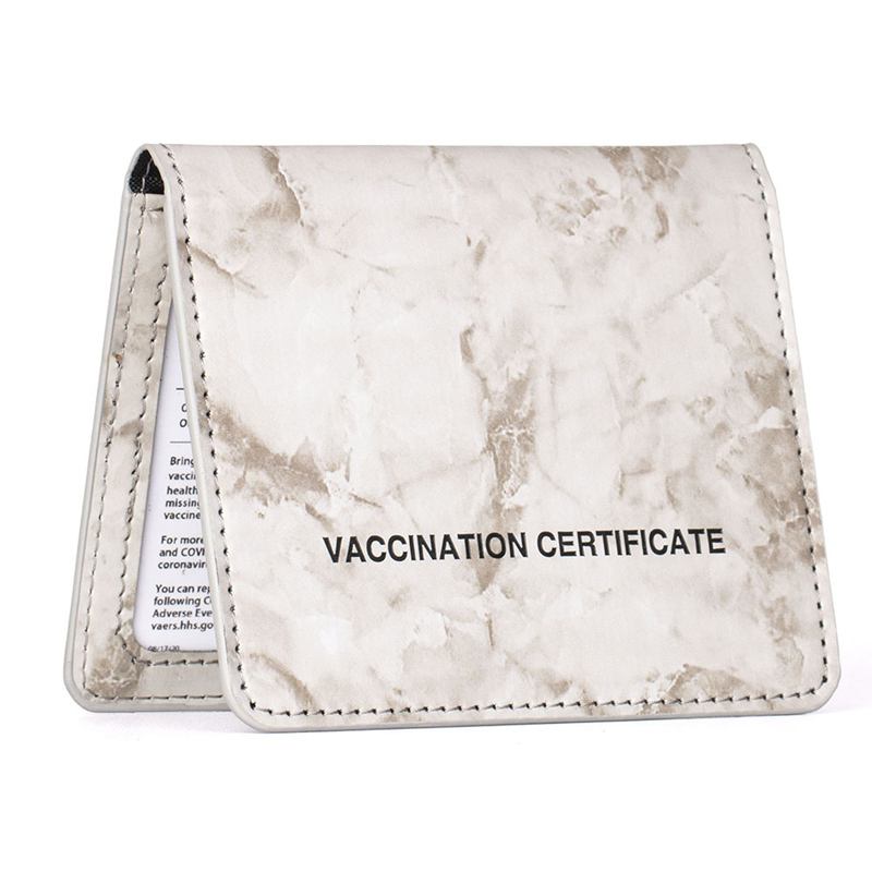 Various Colors PU Leather Vaccine Card Holder 3
