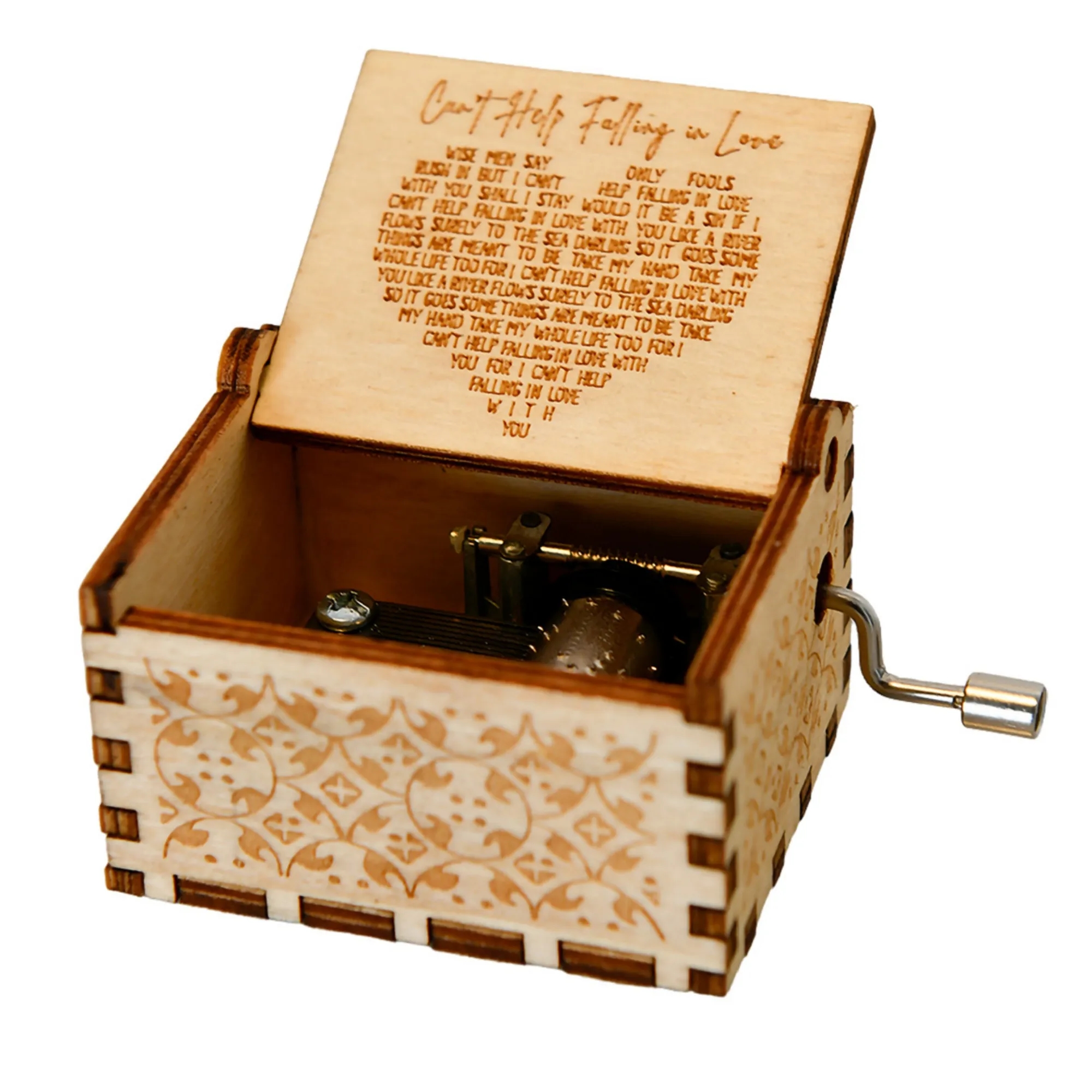 Wooden Hand - Crank Music Box Custom Logos Memorial Events 5
