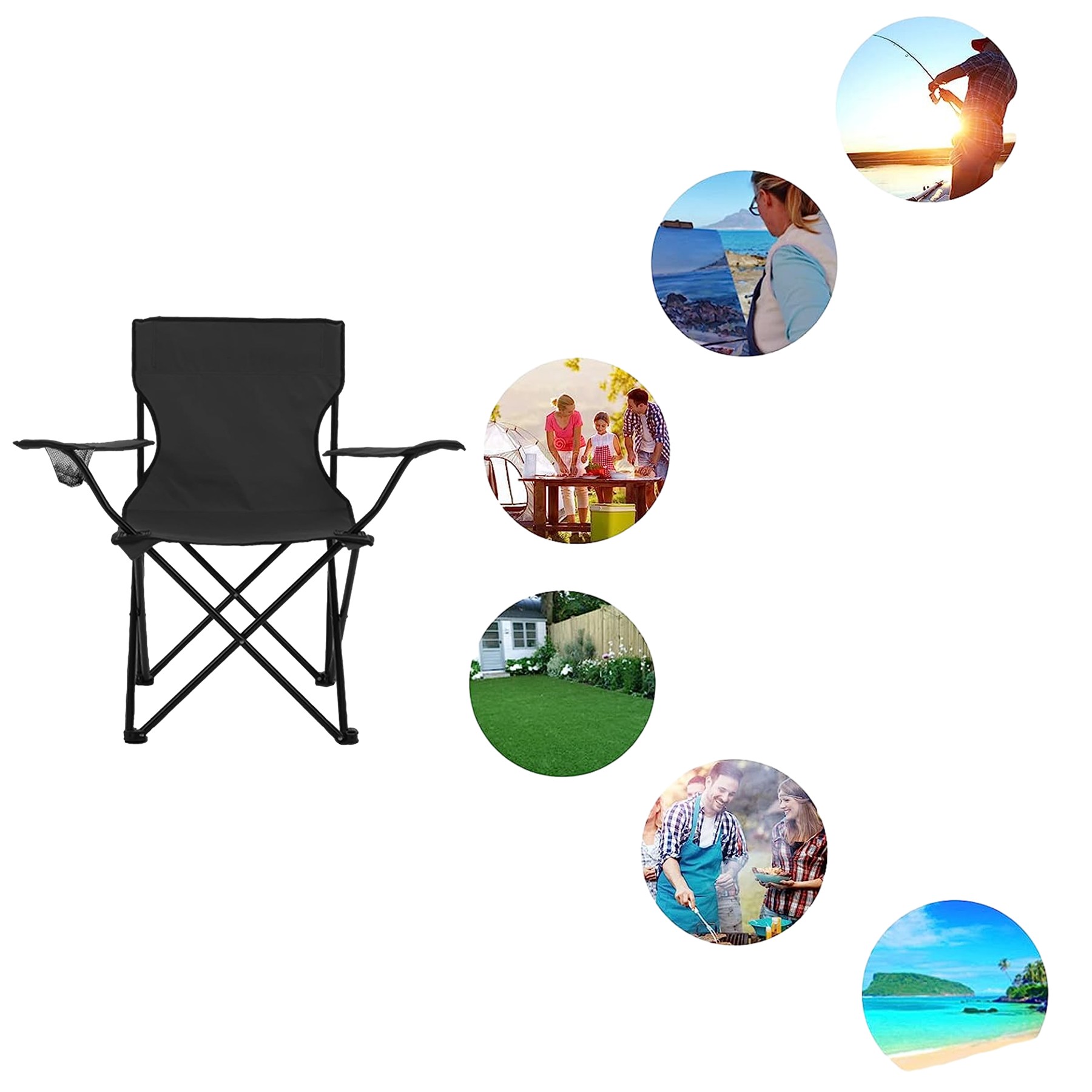 Outdoor Portable Camping Folding Chairs 2