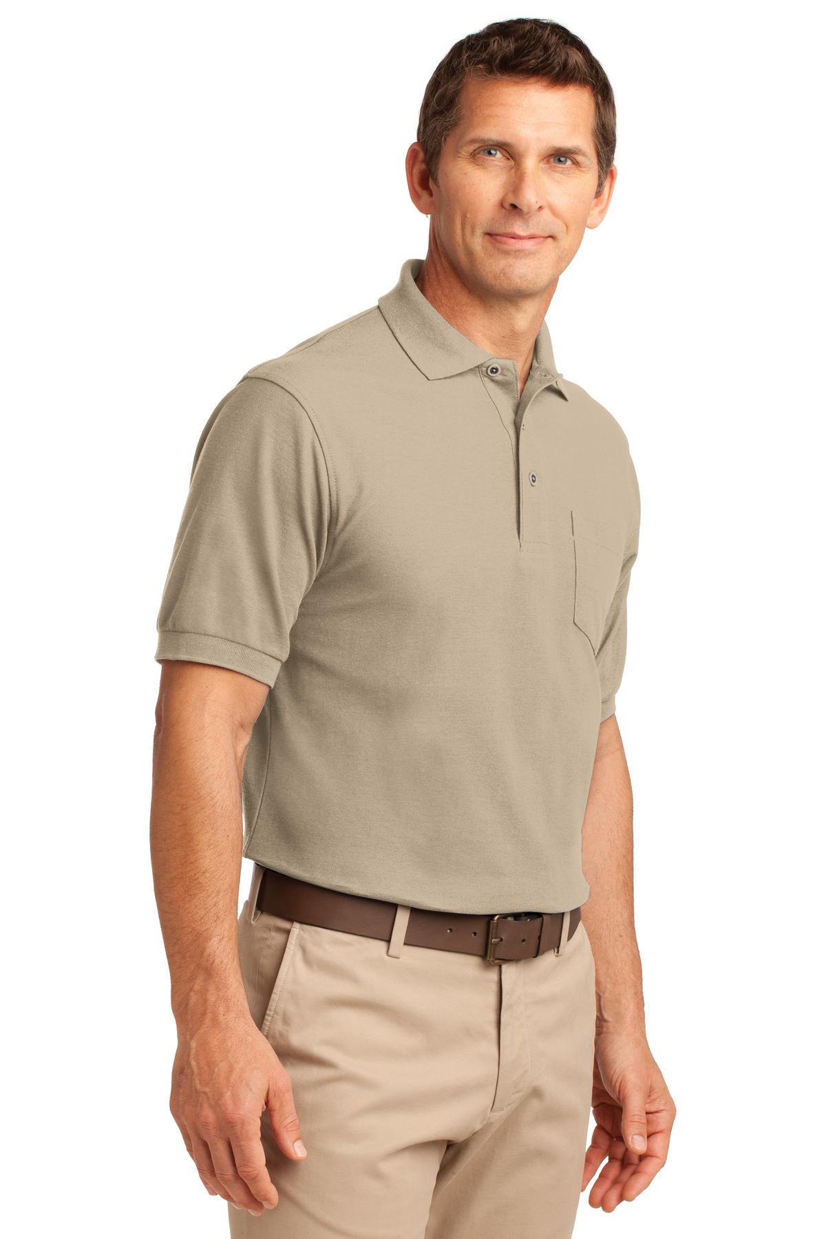 Port Authority Silk Touch Polo with Pocket. K500P 43