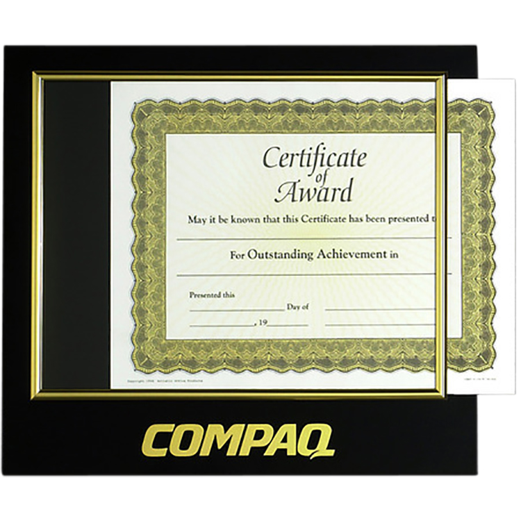 Slide In Certificate Holder with Logo-Slim Line 2