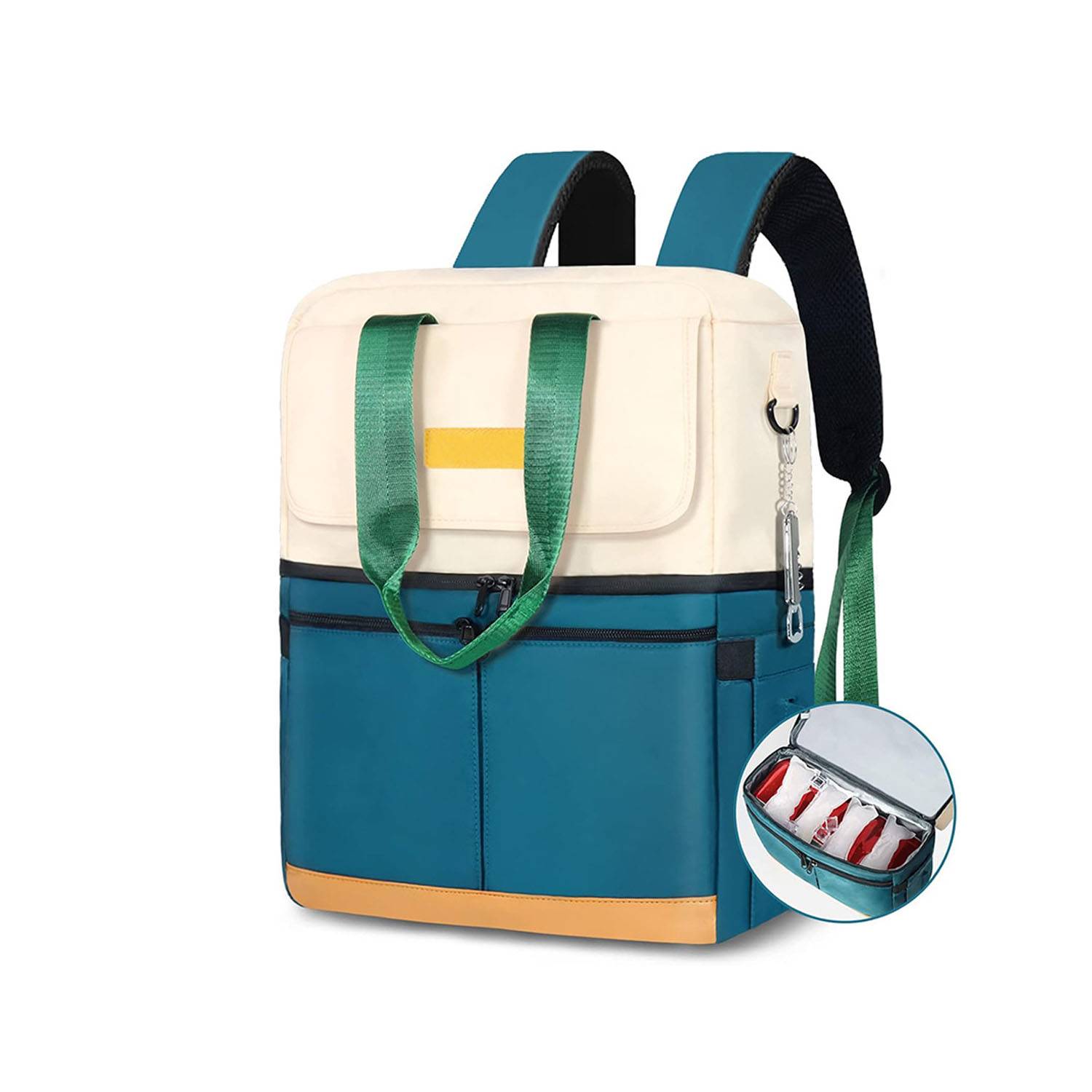 36 Can Waterproof Nylon Cooler Backpack for Picnic 7