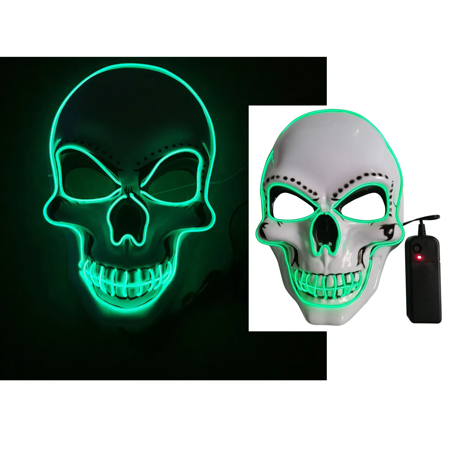 Halloween Scary Mask LED Light up Costumes 1