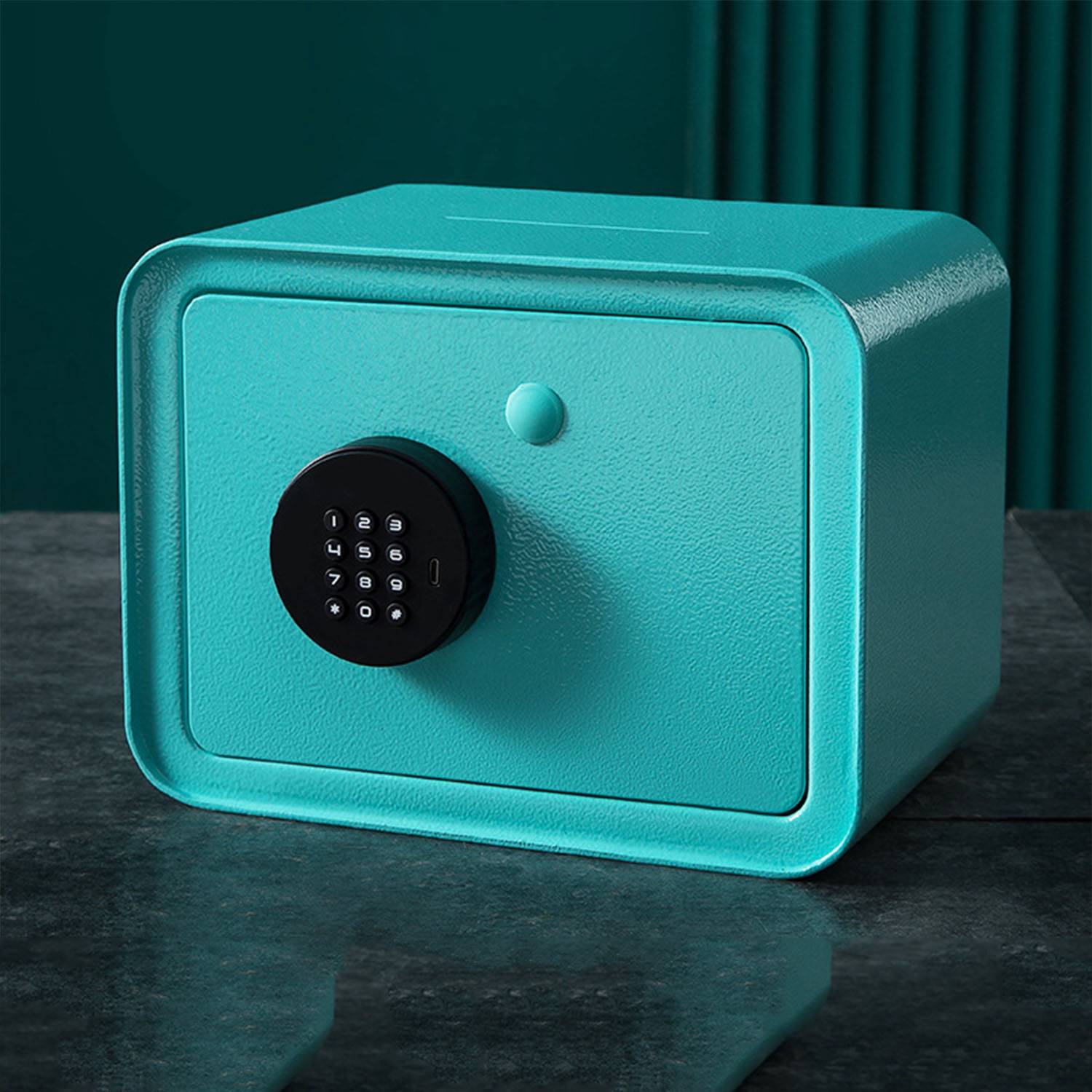 Steel mini safe case with code saving pot for children 3