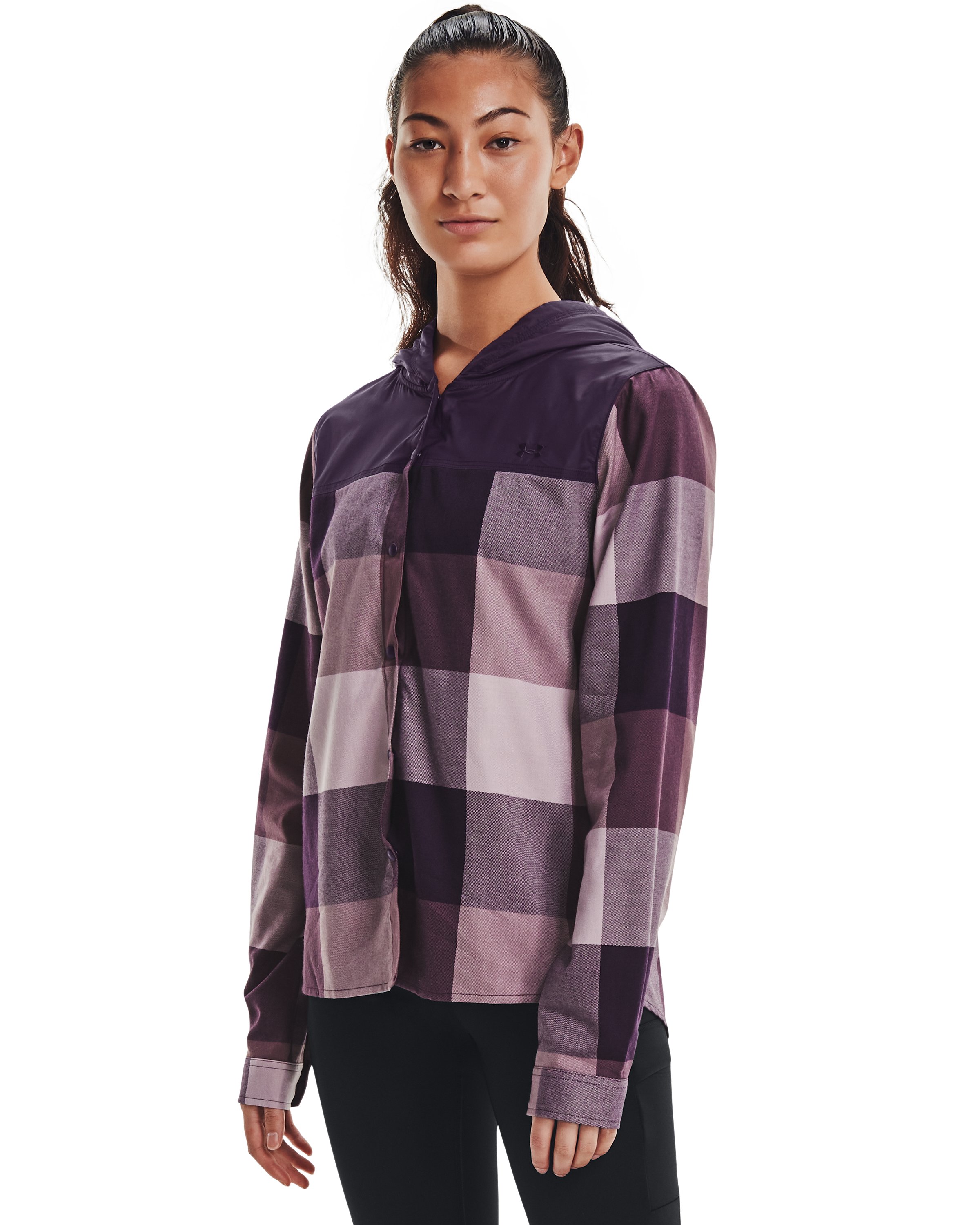Women's UA Tradesman Flannel Hoodie  4