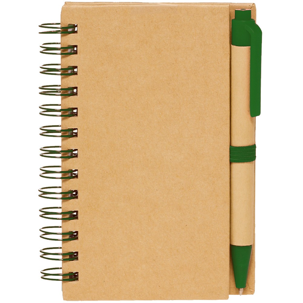 Recycled Spiral Notebook W/ Pen 4