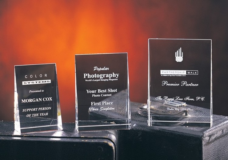 Contemporary Vistas Crystal Wedge Award 1