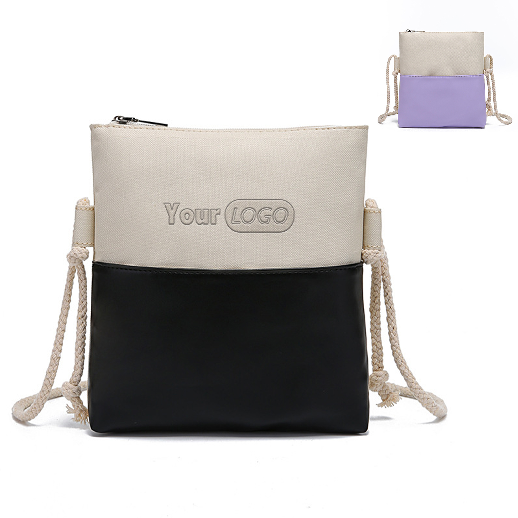 PU Carry a mini cross-body square bag 2